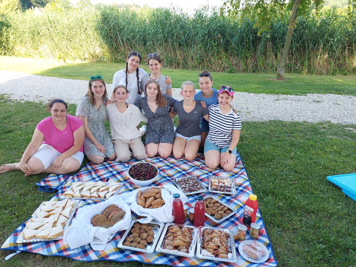 Picknick am Teich