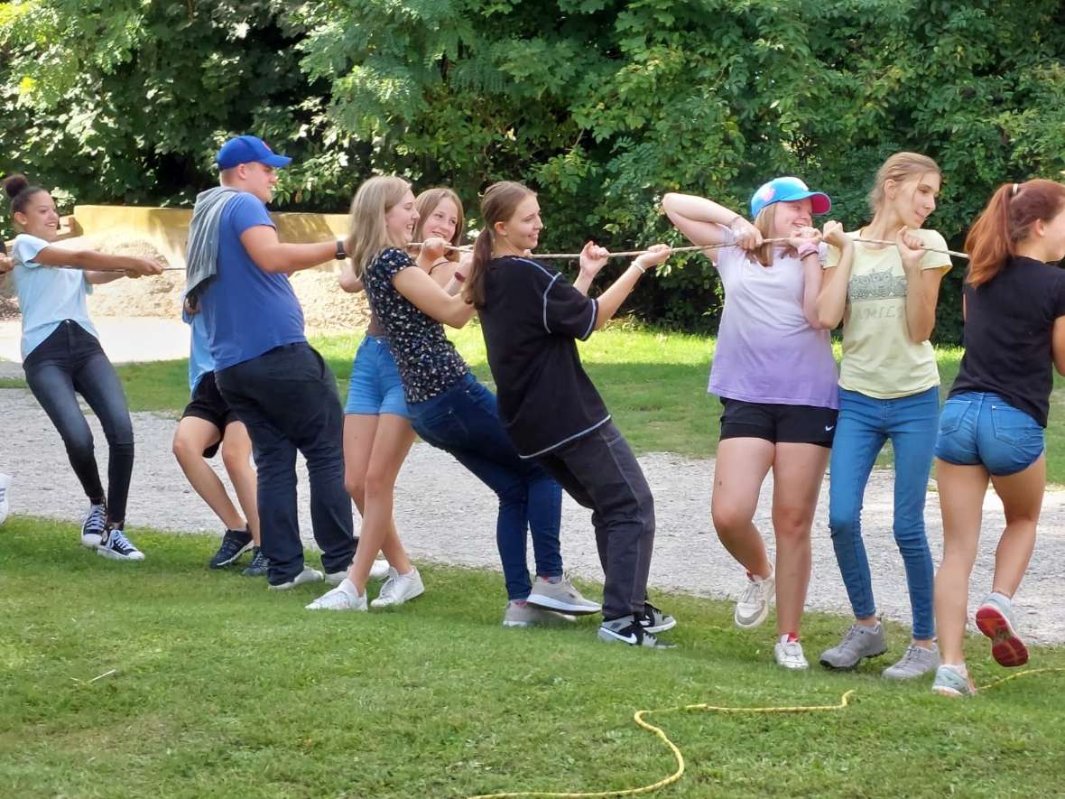 SchülerInnen beim Outdoortag